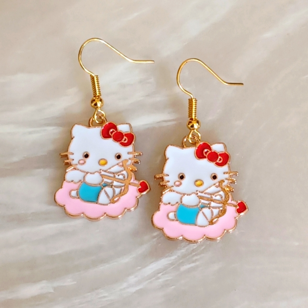 Sanrio Hello Kitty Cupid Handmade Earrings